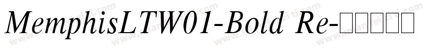 MemphisLTW01-Bold Re字体转换